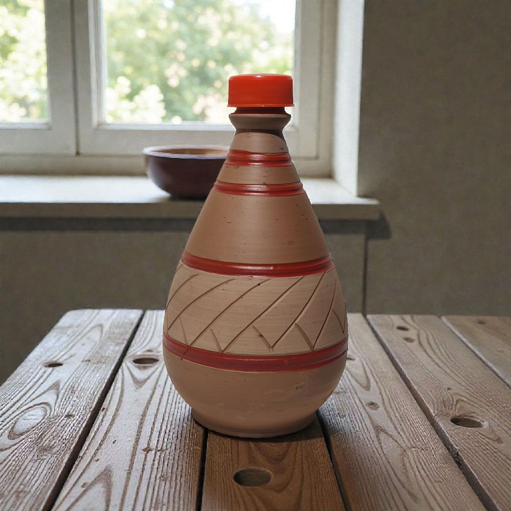 100% PURE NATURAL CLAY WATER BOTTLE 650ml