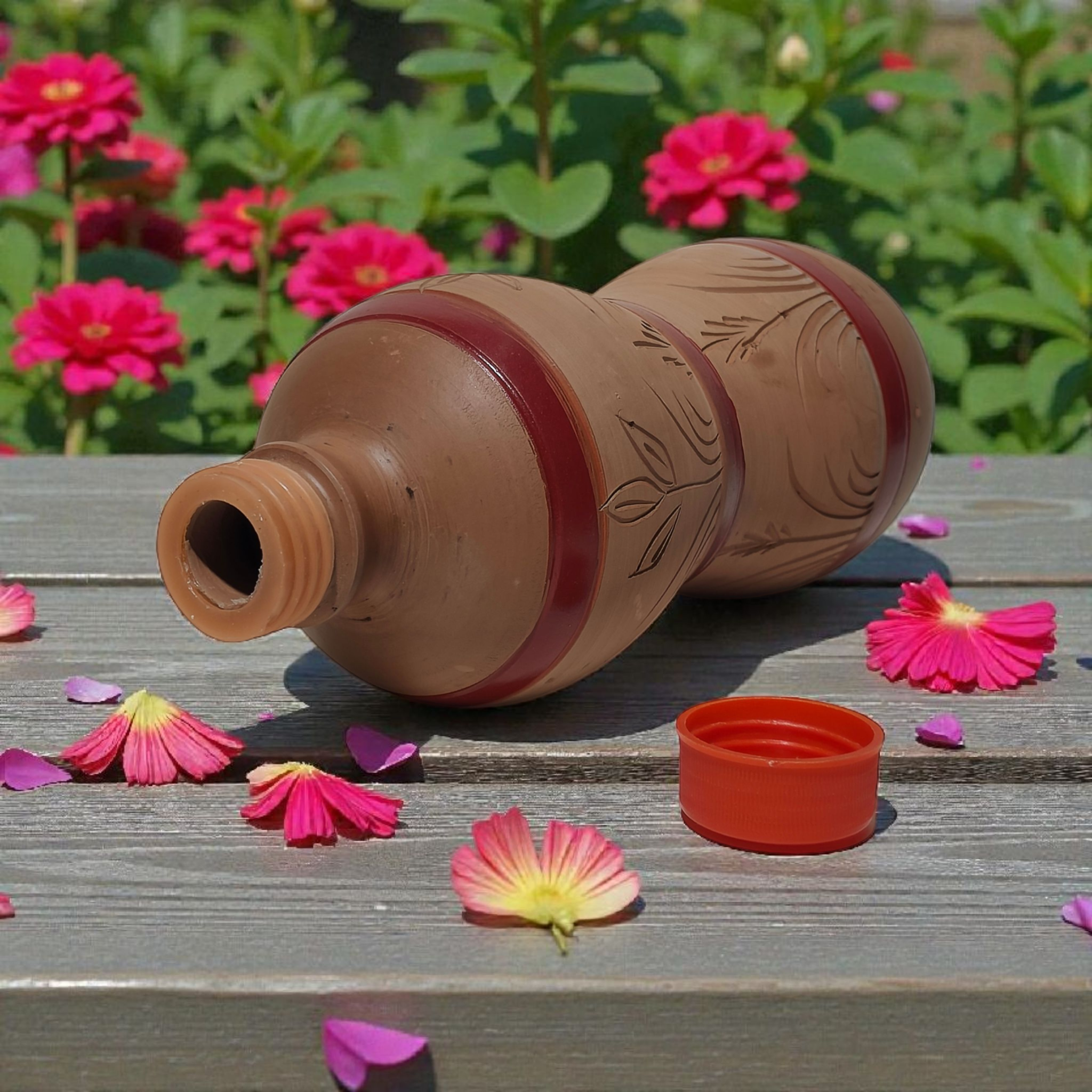 AUTHETIC NATURAL CLAY DRINKNG WATER BOTTLE 1 L