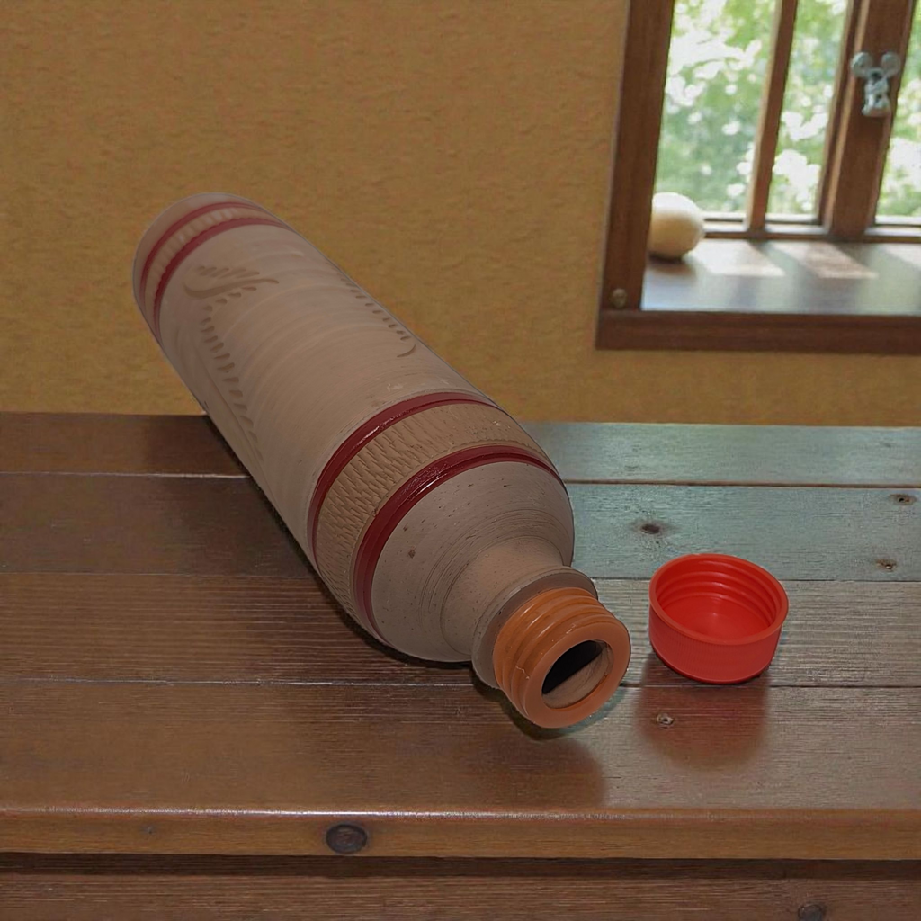 Eco-Friendly Water Bottle Crafted from Pure Natural Clay 900ml